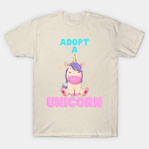 Adopt a Unicorn T-Shirt by SimoneSpagnuolo